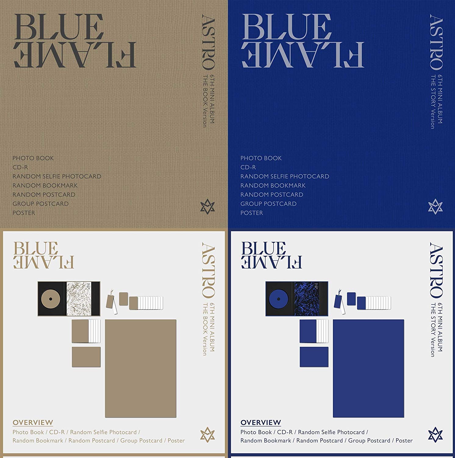 ASTRO 6th Mini Album Blue Flame [THE STORY ver. + THE BOOK ver